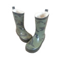 Botas de lluvia de goma impresas para camuflaje para niños